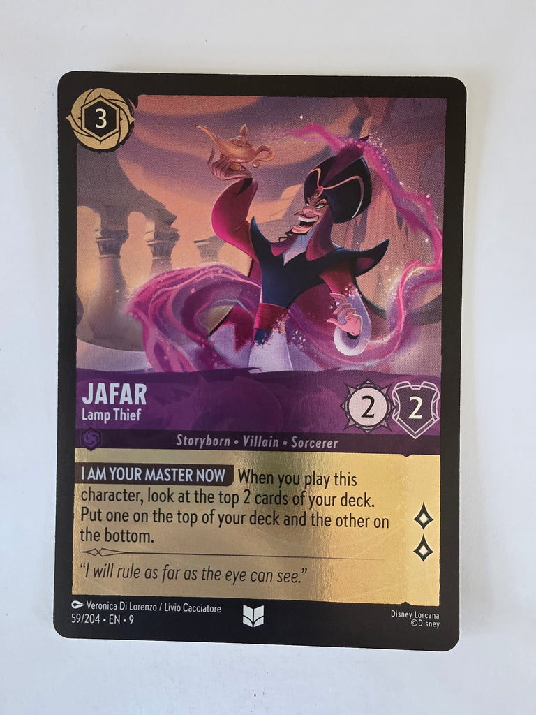 Disney Lorcana | Fabled | 59/204 | COLDFOIL | Jafar - Lamp Thief | Uncommon