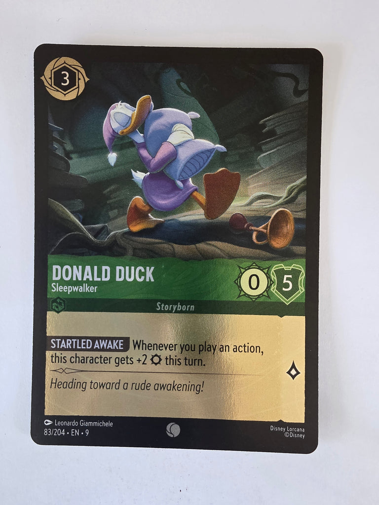 Disney Lorcana | Fabled | 83/204 | COLDFOIL | Donald Duck - Sleepwalker | Common