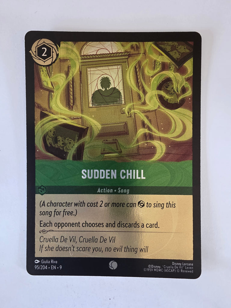 Disney Lorcana | Fabled | 95/204 | COLDFOIL | Sudden Chill | Common