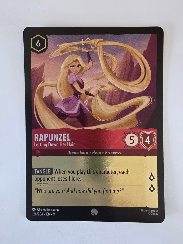 Lorcana | Fabled | 124/204 | COLDFOIL |Rapunzel - Letting Down Her Hair | Common