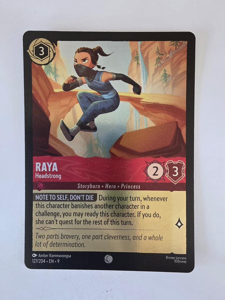 Disney Lorcana | Fabled | 127/204 | COLDFOIL | Raya - Headstrong | Common
