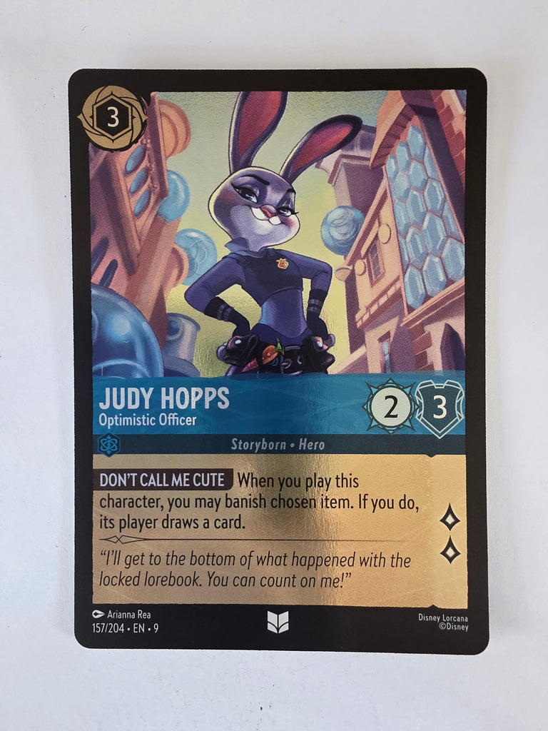 Lorcana | Fabled |157/204 |COLDFOIL |Judy Hopps - Optimistic Officer | Uncommon