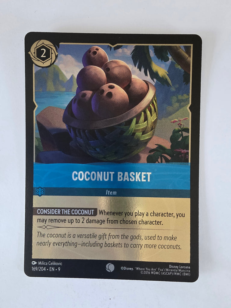 Disney Lorcana | Fabled | 169/204 | COLDFOIL | Coconut Basket | Common