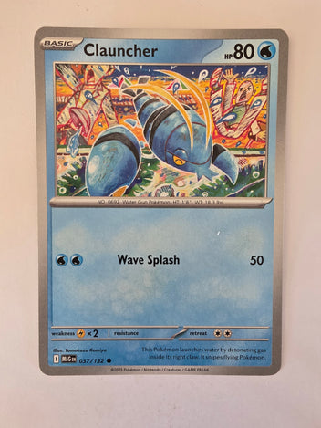 Pokemon TCG Mega Evolutions | #038/132 | Clawitzer