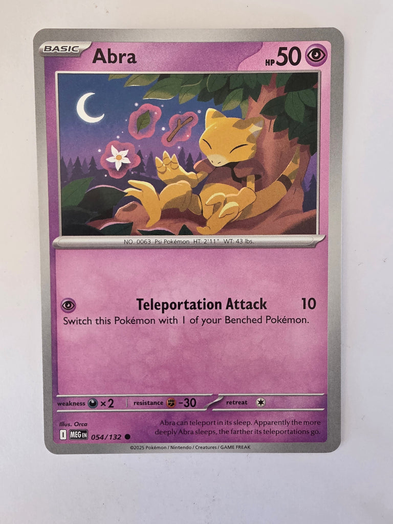 Pokemon TCG Mega Evolutions | #054/132 | Abra | Common
