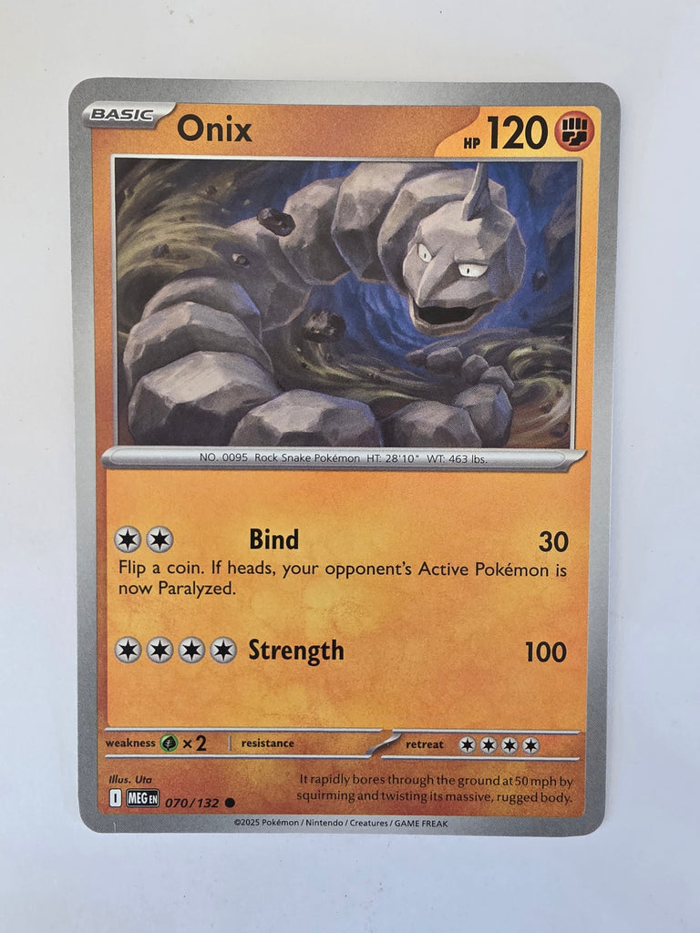 Pokemon TCG Mega Evolutions | #070/132 | Onix | Common