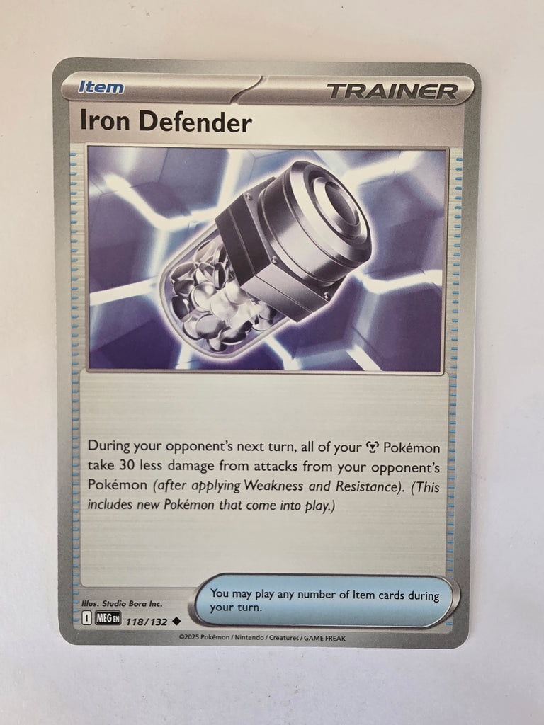 Pokemon TCG Mega Evolutions | #118/132 | Iron Defender | Uncommon