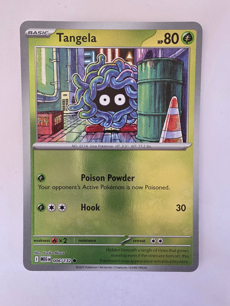 Pokemon TCG Mega Evolutions | #006/132 | Reverse Holo | Tangela | Common