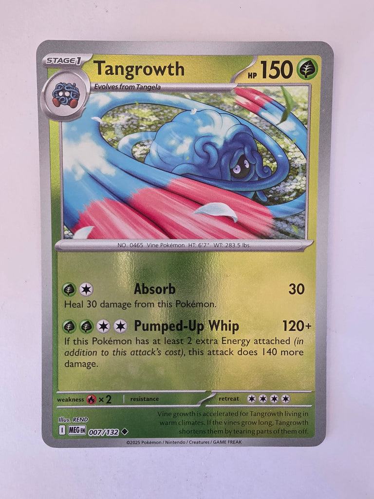 Pokemon TCG Mega Evolutions | #007/132 | Reverse Holo | Tangrowth | Uncommon