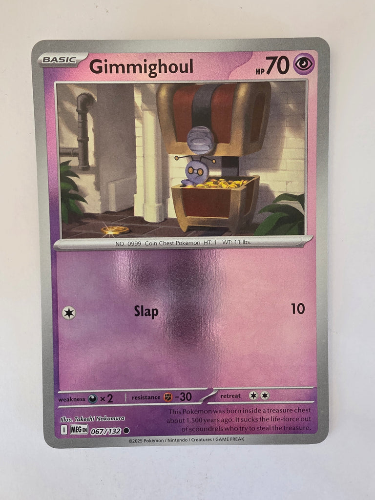 Pokemon TCG Mega Evolutions | #067/132 | Reverse Holo | Gimmighoul | C Funporium Pokemon TCG Mega Evolutions | #067/132 | Reverse Holo | Gimmighoul | C Funporium