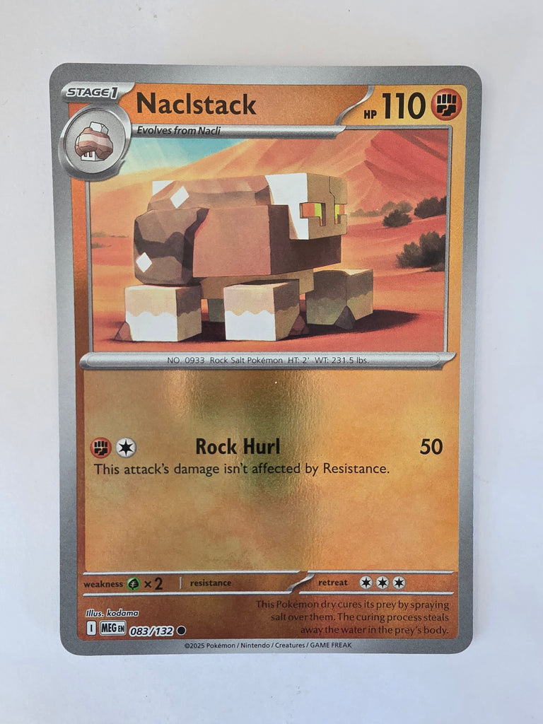Card with artwork and text on a white background