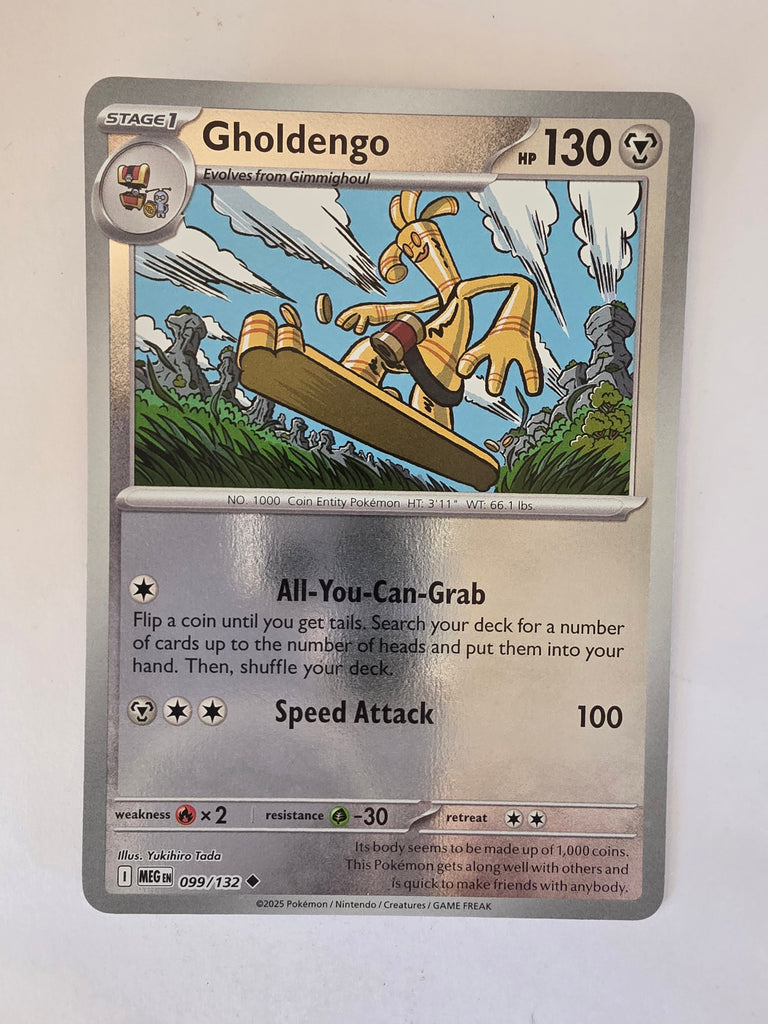 Trading card featuring a character with a sword and shield on a white background