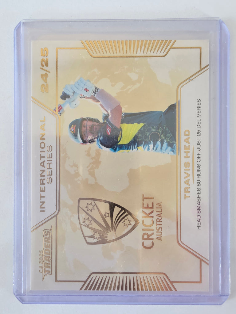 2025/26 Cricket Traders |International Series GOLD | #ISG01 | #063/139 | Travis Head