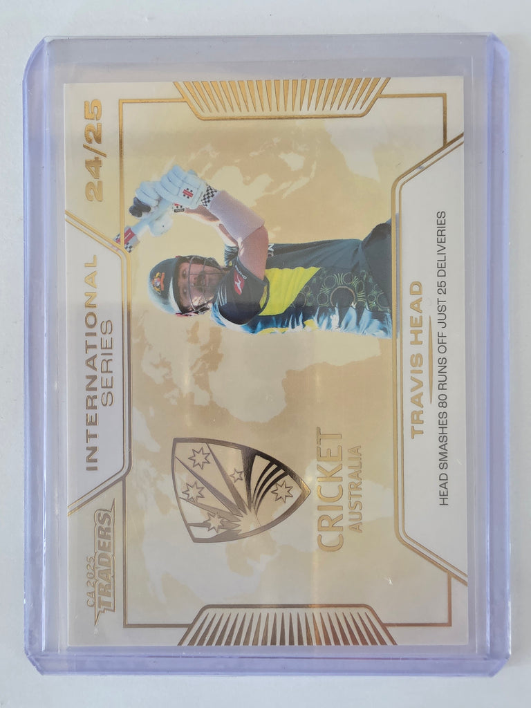 2025/26 Cricket Traders |International Series GOLD | #ISG01 | #109/139 | Travis Head