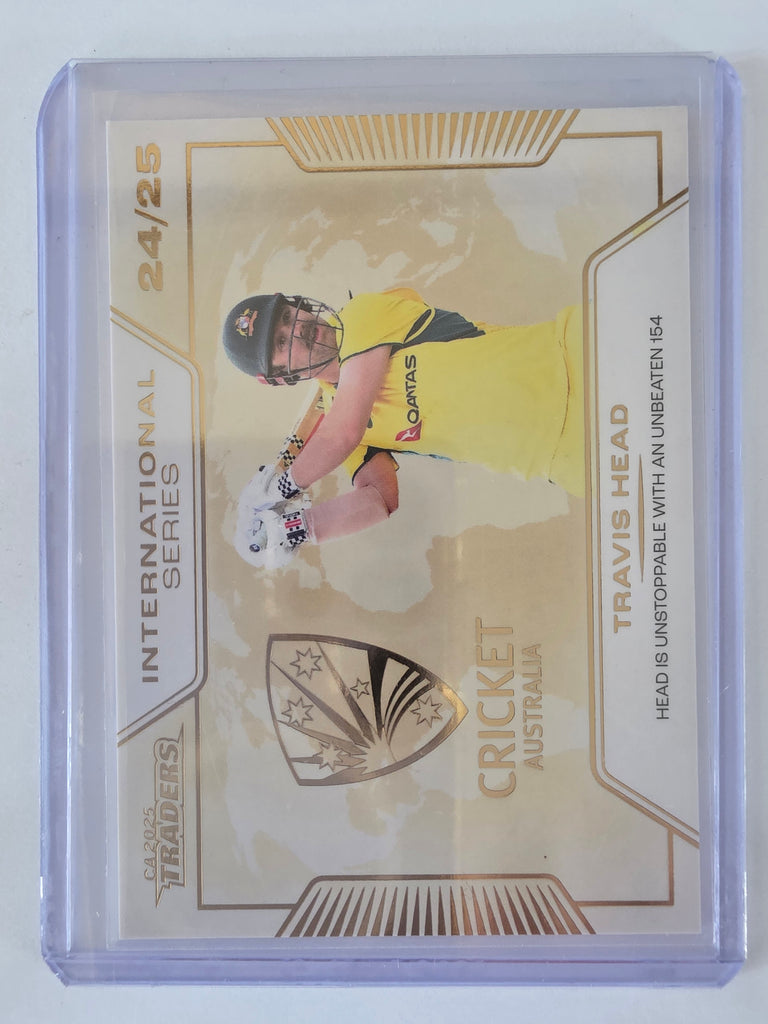2025/26 Cricket Traders |International Series GOLD | #ISG05 | #051/139 | Travis Head