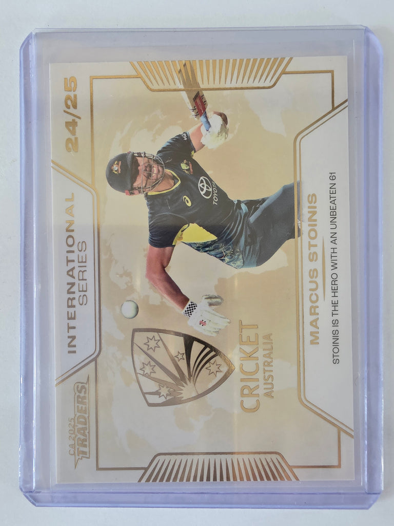 2025/26 Cricket Traders |International Series GOLD | #ISG07 | #005/139 | Marcus Stoinis