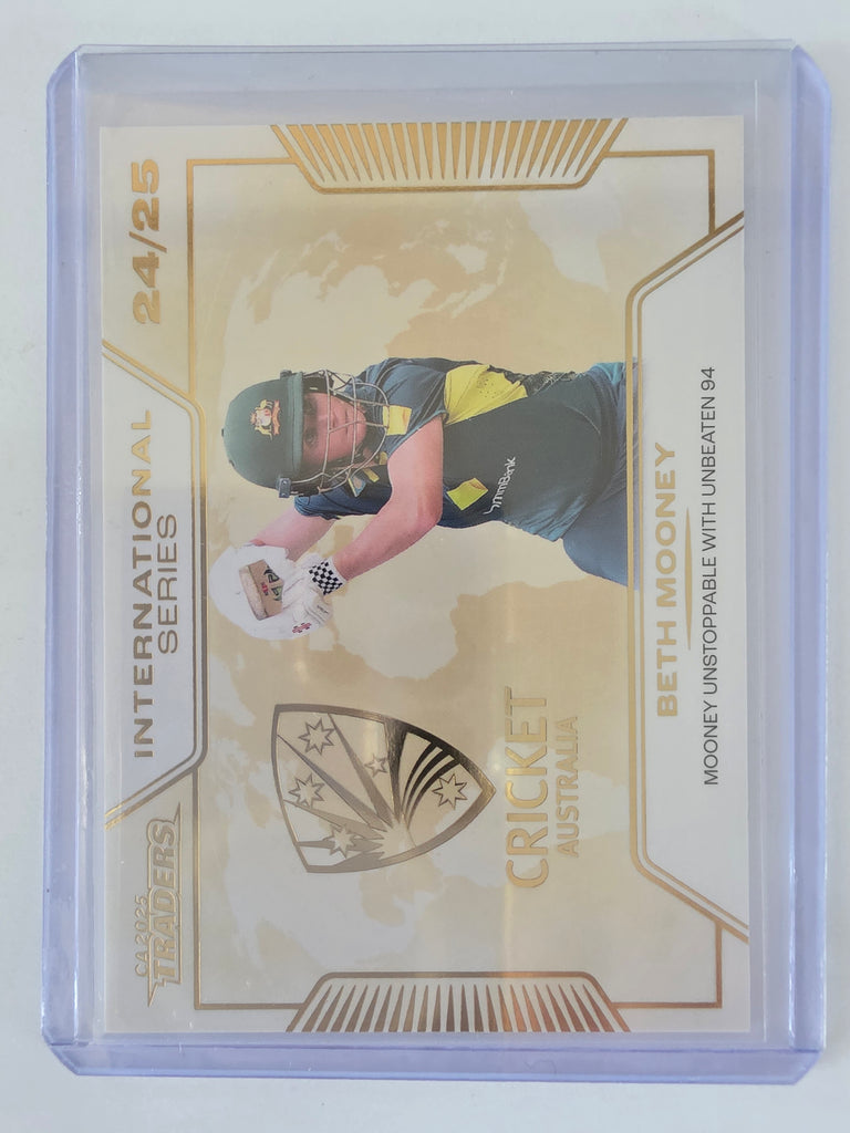 2025/26 Cricket Traders |International Series GOLD | #ISG33 | #044/139 | Beth Mooney