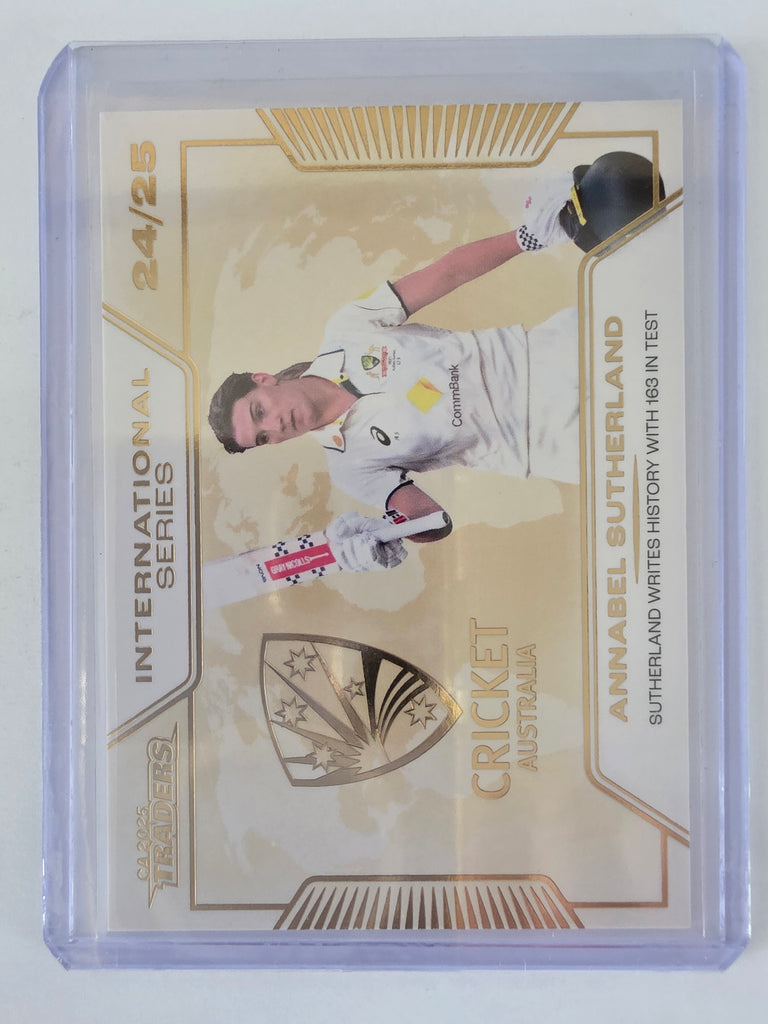 2025/26 Cricket Traders |International Series GOLD | #ISG34 | #052/139 | Annabel Sutherland