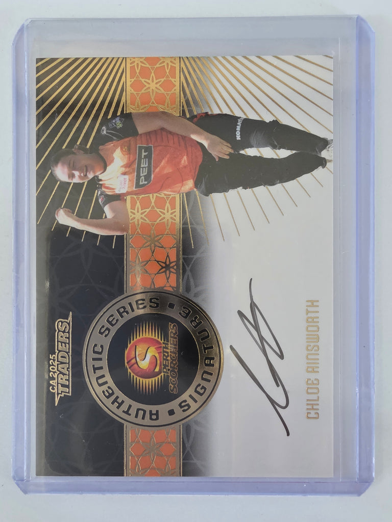 25/26 Cricket | Authentics Signature Black | #ASB10 | #37/94 | Chloe Ainsworth | Scorchers