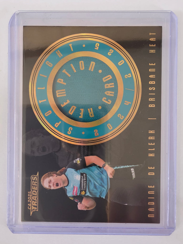 25/26 Cricket | Spotlight Jersey Patch Gold | #SG02 | #33/70 | Nadine De Klerk | Heat