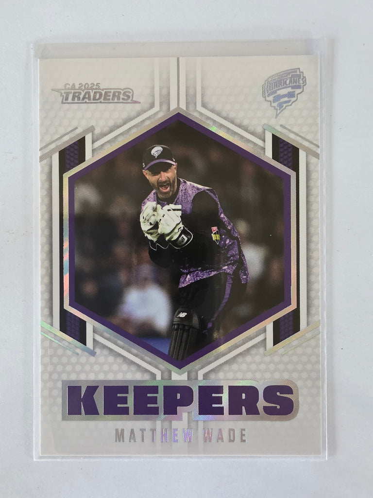 2025/26 Cricket Traders | Keepers | #K05 | Matthew Wade | Hurricanes
