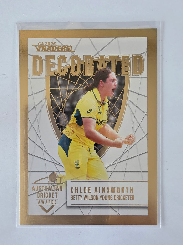 2025/26 Cricket Traders | Decorated | #D09 | Chloe Ainsworth | Australia