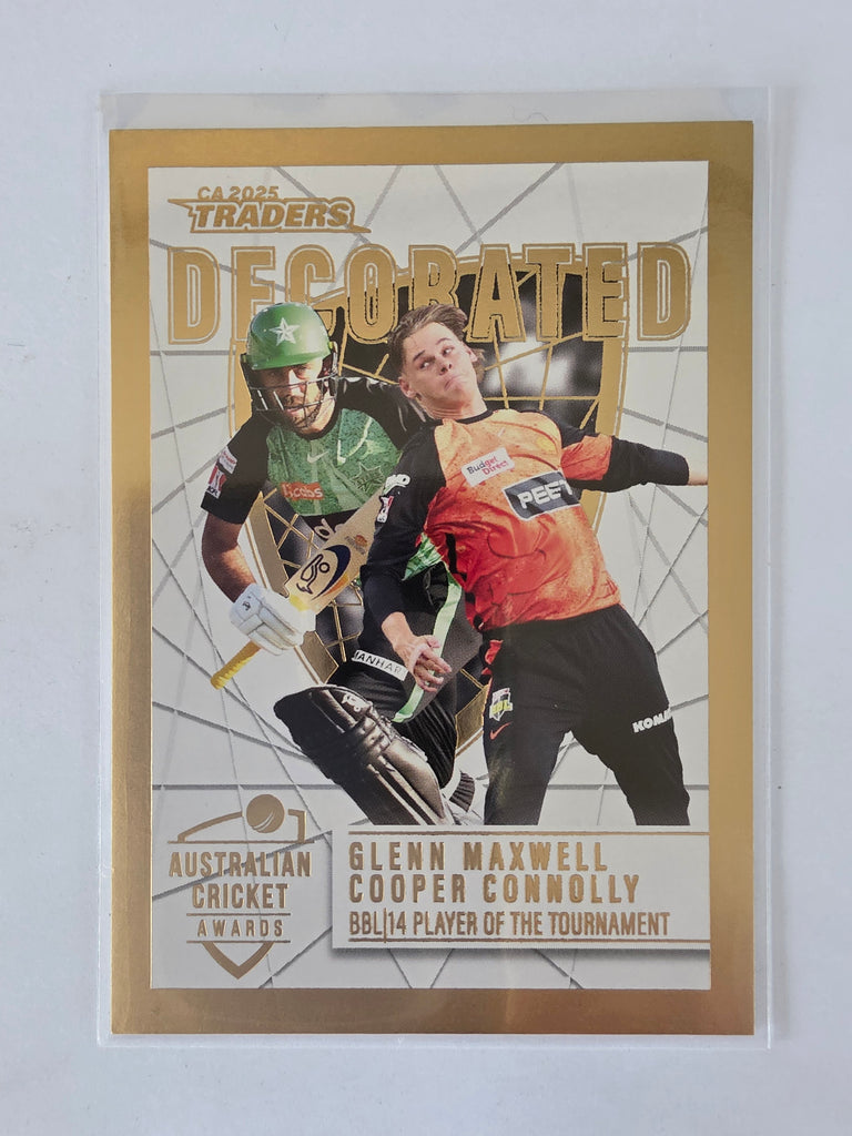 2025/26 Cricket Traders | Decorated | #D14 | Glenn Maxwell / Cooper Connolly