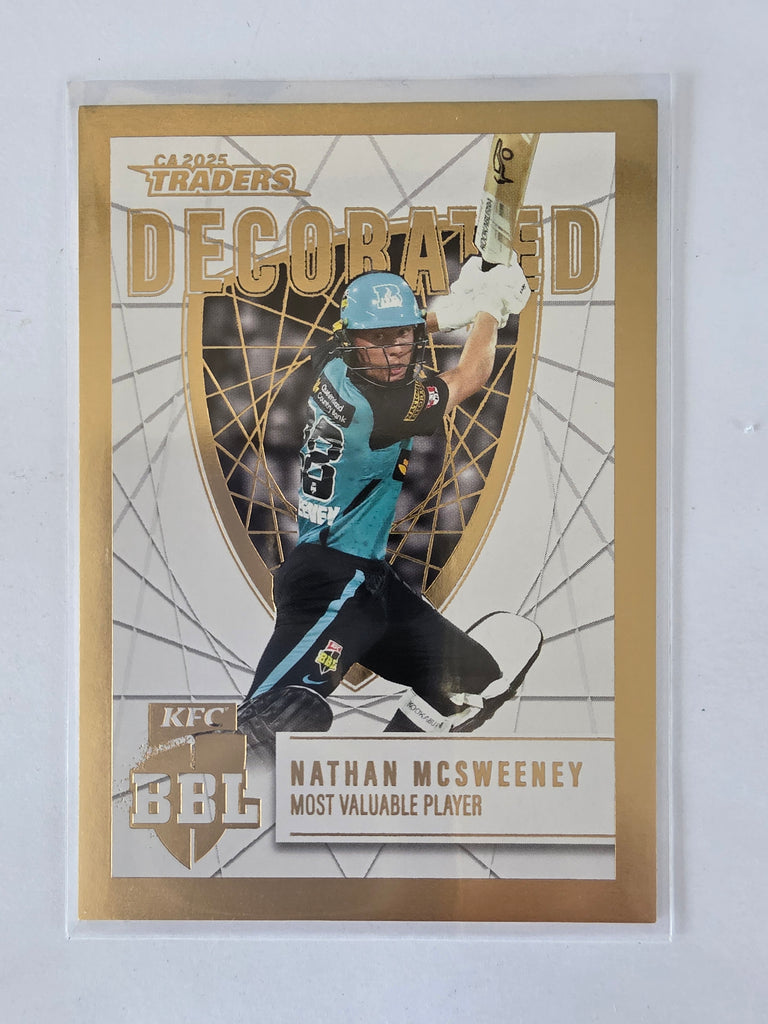 2025/26 Cricket Traders | Decorated | #D18 | Nathan McSweeney | Heat