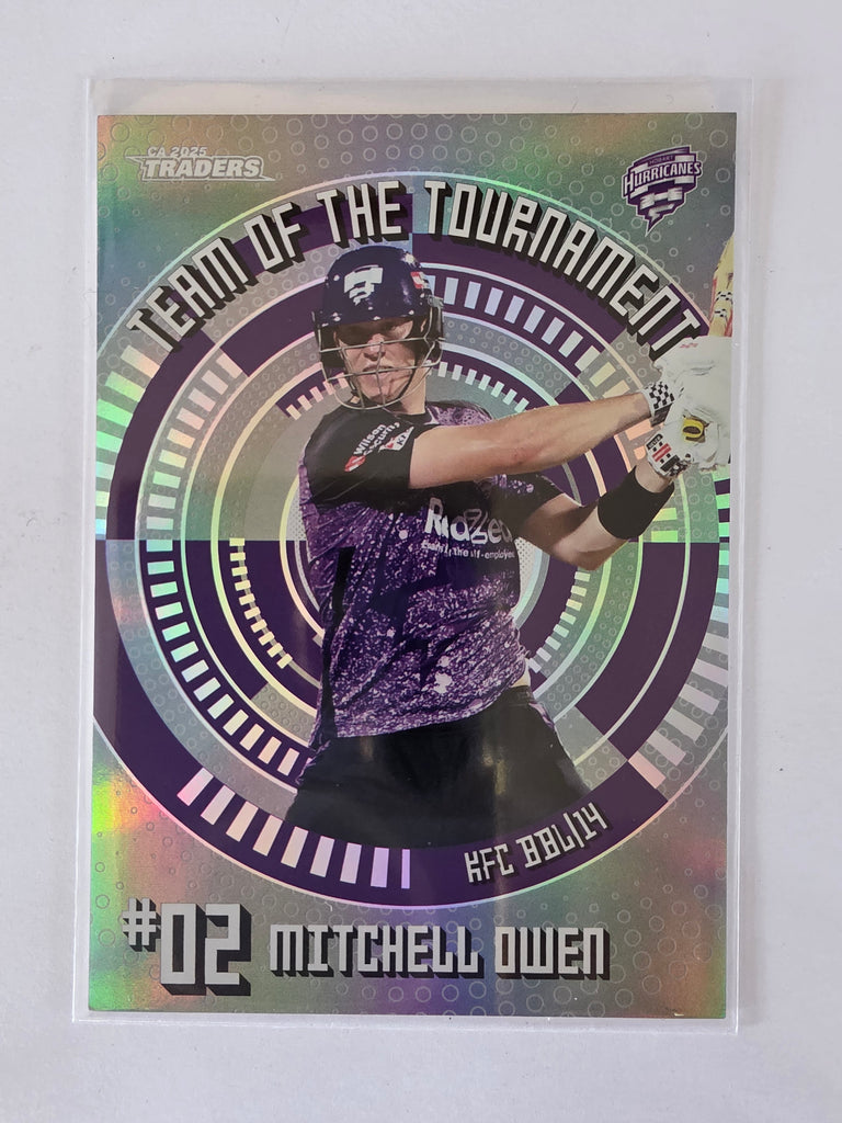 25/26 Cricket Traders |Team of the Tournament Platinum | #TTP14 | #42/75 | Mitchell Owen