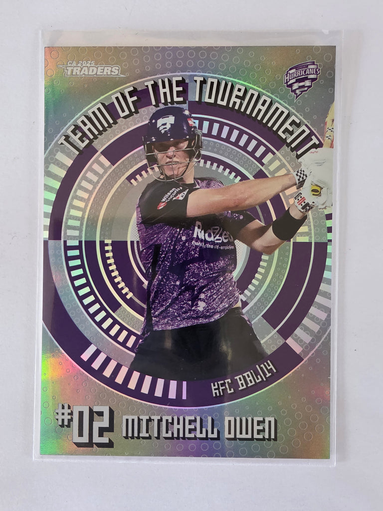 25/26 Cricket Traders |Team of the Tournament Platinum | #TTP14 | #60/75 | Mitchell Owen