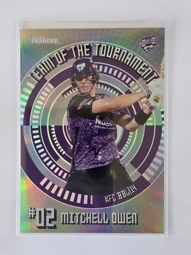 25/26 Cricket Traders |Team of the Tournament Platinum | #TTP14 | #67/75 | Mitchell Owen