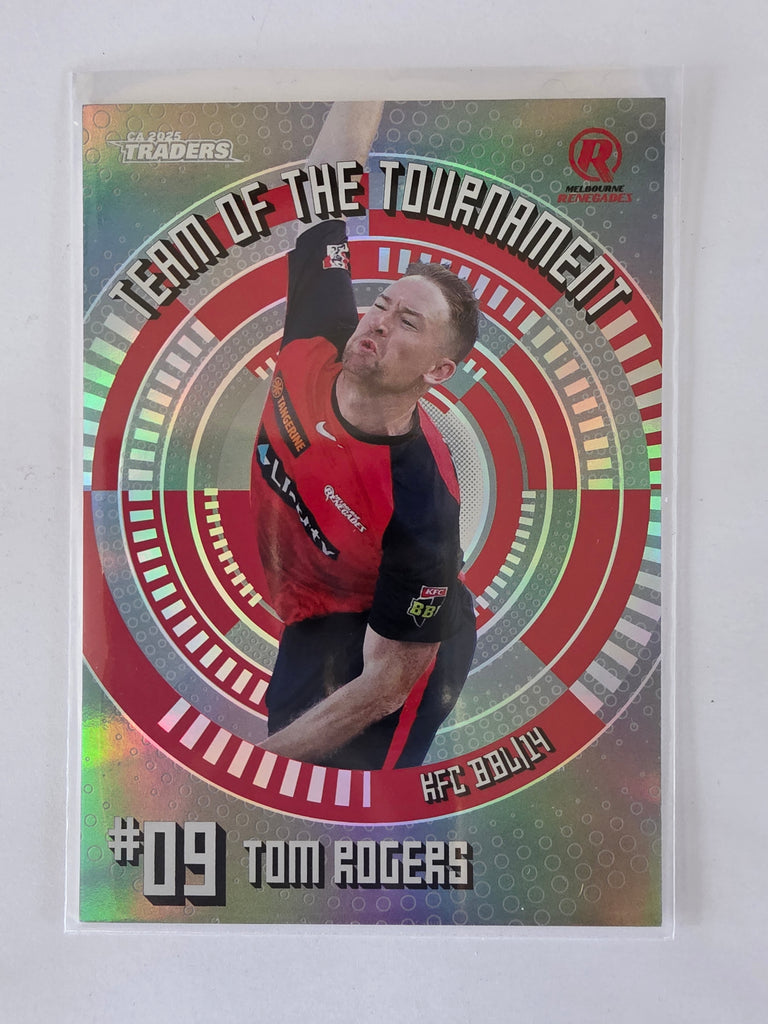 25/26 Cricket Traders |Team of the Tournament Platinum | #TTP21 | #23/75 | Tom Rogers | Renegades