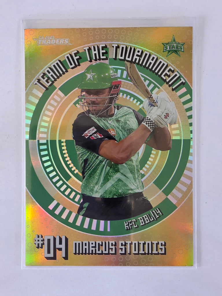 25/26 Cricket Traders |Team of the Tournament GOLD | #TTG16 | #051/125 | Marcus Stoinis | Stars