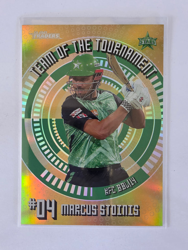 25/26 Cricket Traders |Team of the Tournament GOLD | #TTG16 | #112/125 | Marcus Stoinis | Stars