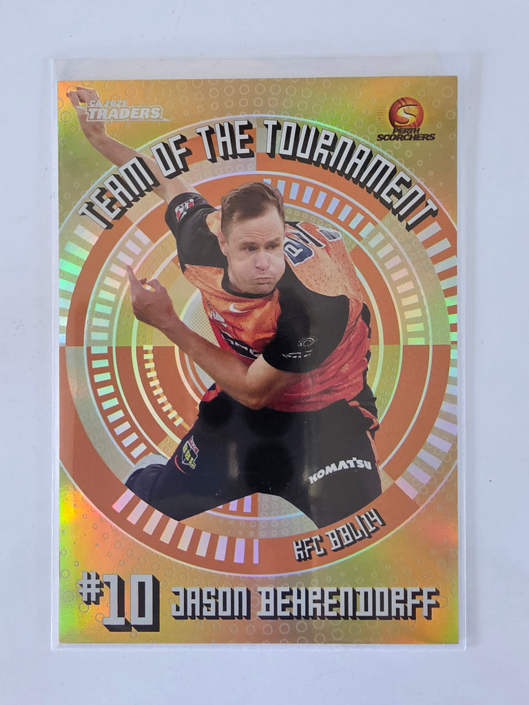 25/26 Cricket Traders |Team of the Tournament GOLD | #TTG22 | #016/125| Jason Behrendorff