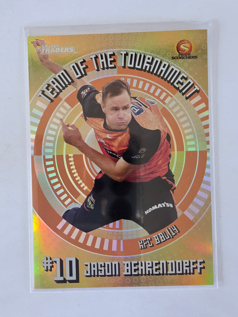 25/26 Cricket Traders |Team of the Tournament GOLD | #TTG22 | #032/125 | Jason Behrendorff