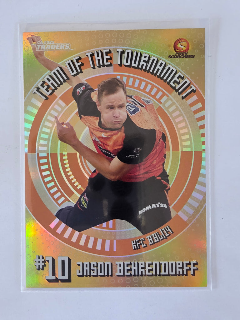 25/26 Cricket Traders |Team of the Tournament GOLD | #TTG22 | #123/125 | Jason Behrendorff
