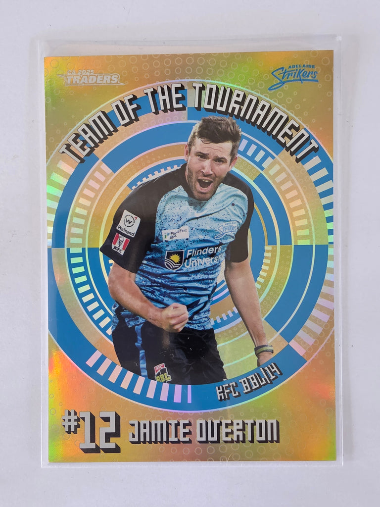 25/26 Cricket Traders |Team of the Tournament GOLD | #TTG24 | #055/125 | Jamie Overton
