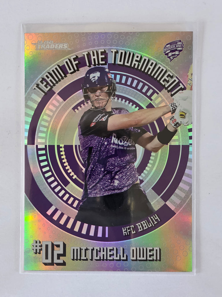 25/26 Cricket Traders |Team of the Tournament SILVER | #TTS14 | #082/200 | Mitchell Owen