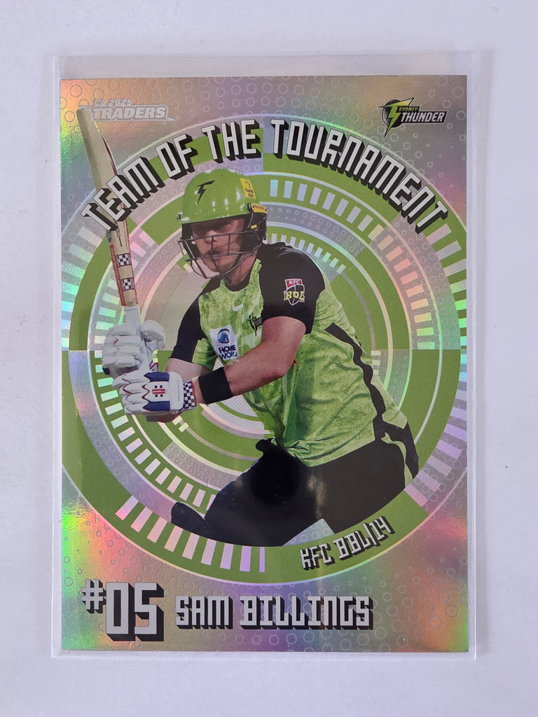 25/26 Cricket Traders |Team of the Tournament SILVER | #TTS17 | #131/200 | Sam Billings | Thunder