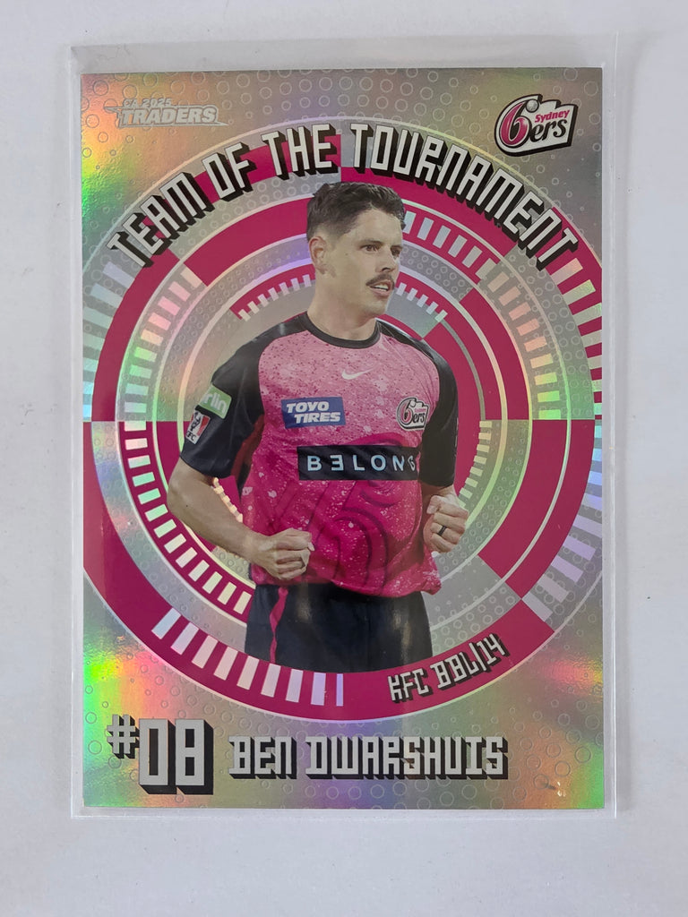 25/26 Cricket Traders |Team of the Tournament SILVER | #TTS20 | #023/200 | Ben Dwarshuis | Sixers