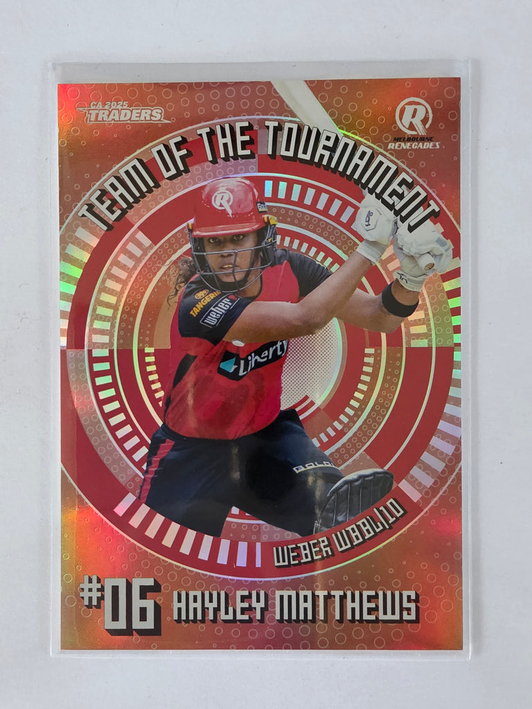 2025/26 Cricket Traders |Team of the Tournament BRONZE | #TTB06 | Hayley Matthews