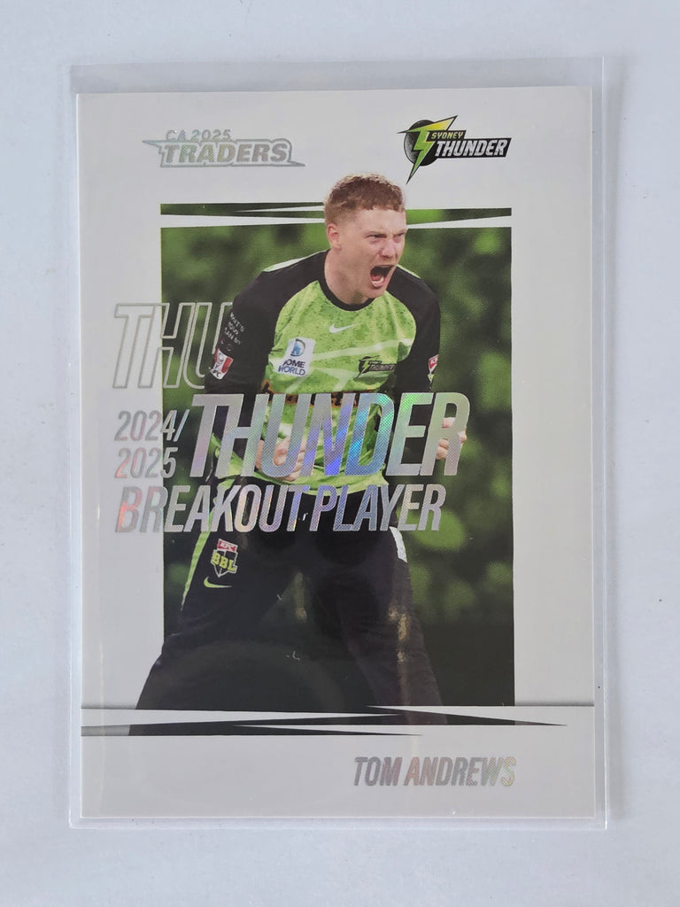 2025/26 Cricket Traders | Breakouts White | #BO17 | Tom Andrews | Thunder