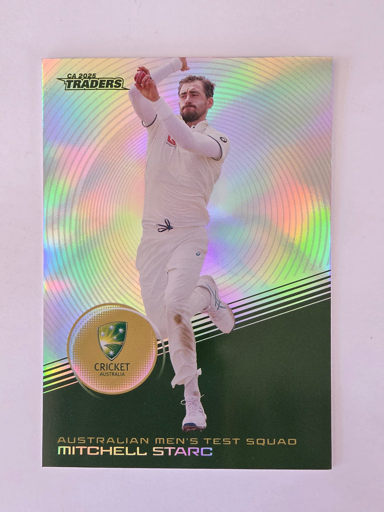 2025/26 Cricket Traders | Silver Parallel | #S009 | Mitchell Starc | Aust Test