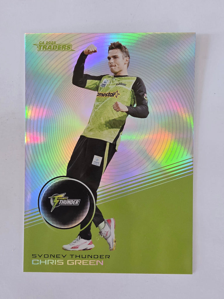 2025/26 Cricket Traders | Silver Parallel | #S141 | Chris Green | Sydney Thunder