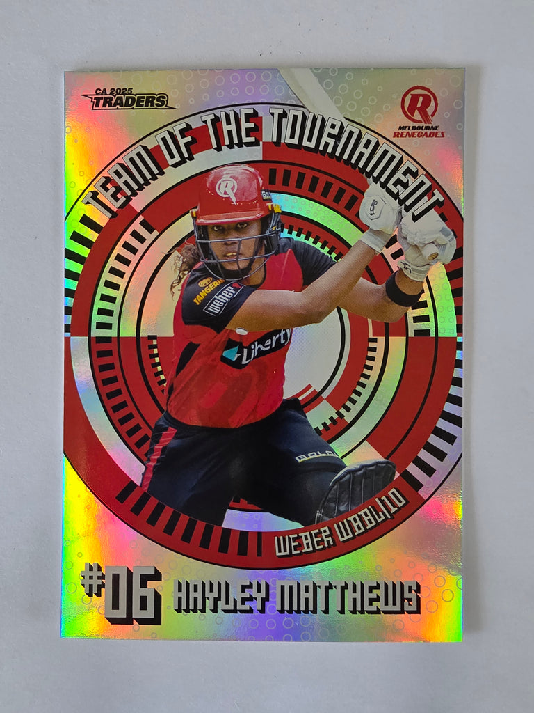 2025/26 Cricket Traders |Team of the Tournament | #TT06 | Hayley Matthews