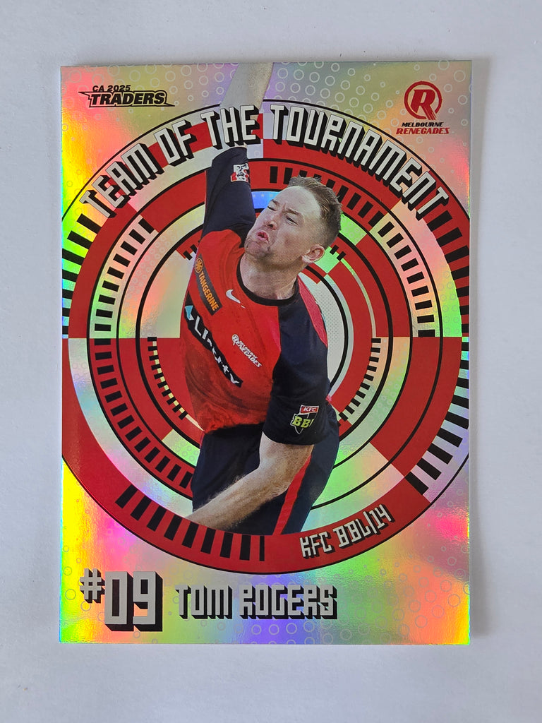 2025/26 Cricket Traders |Team of the Tournament | #TT21 | Tom Rogers | Renegades