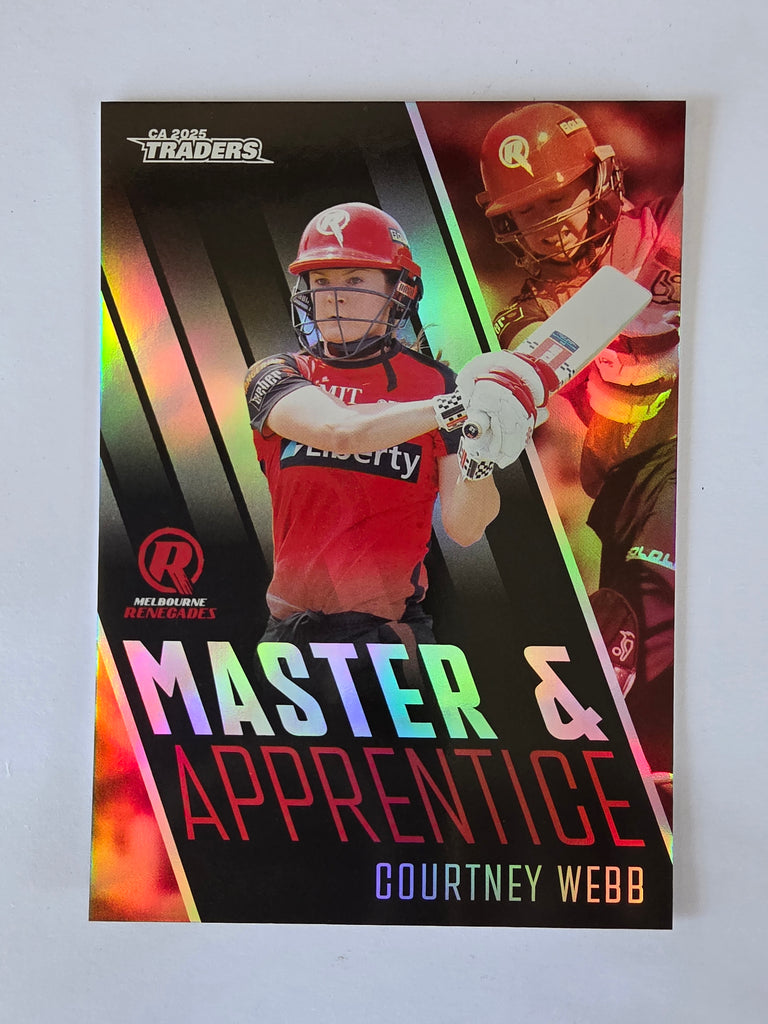 2025/26 Cricket Traders | Master & Apprentice | #MA25 | Courtney Webb | Renegade