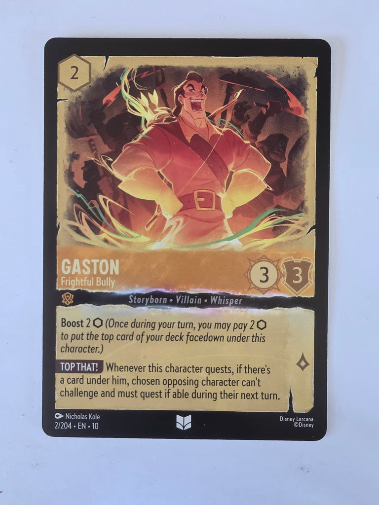 Lorcana Whispers in the Well #2/204 Gaston - Frightful Bully |Uncommon
