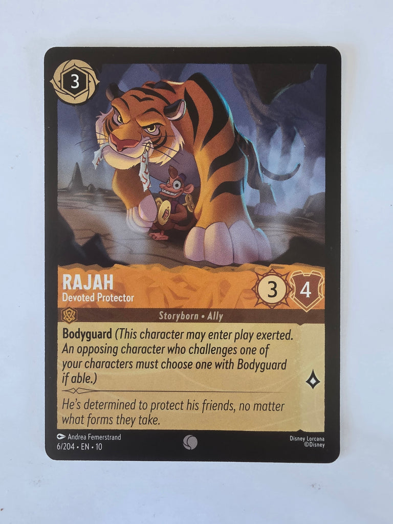 Lorcana Whispers in the Well #6/204 Rajah Devoted Protector | Common